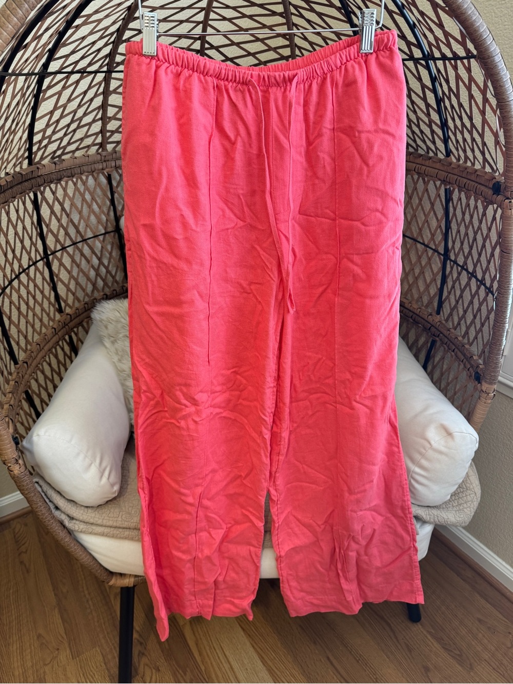 💙 A New Day Linen Hot Pink Pants Medium